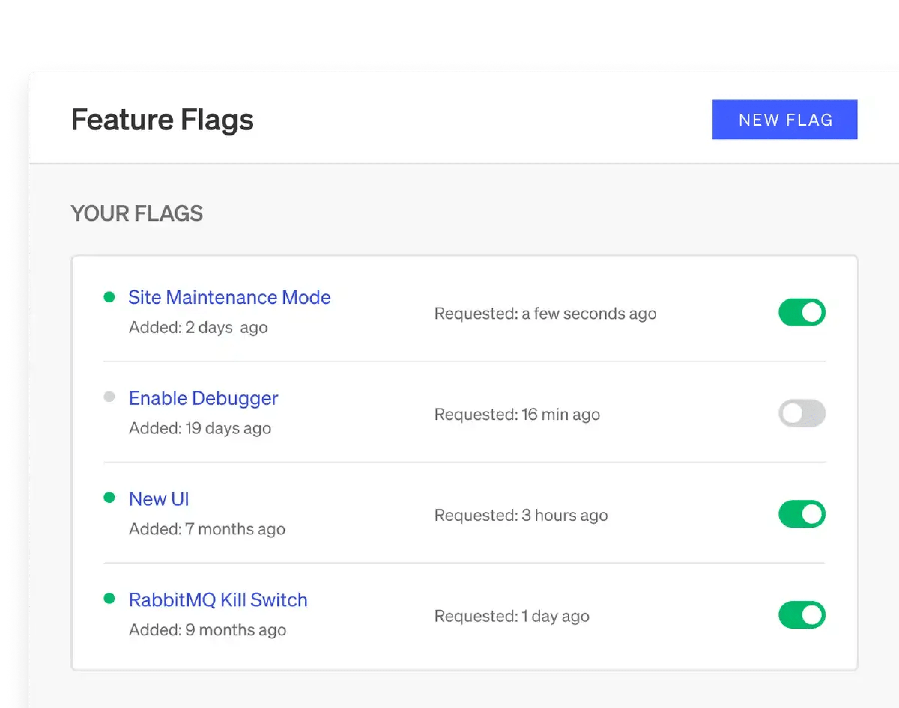 feature-flags table- tempusdonum
